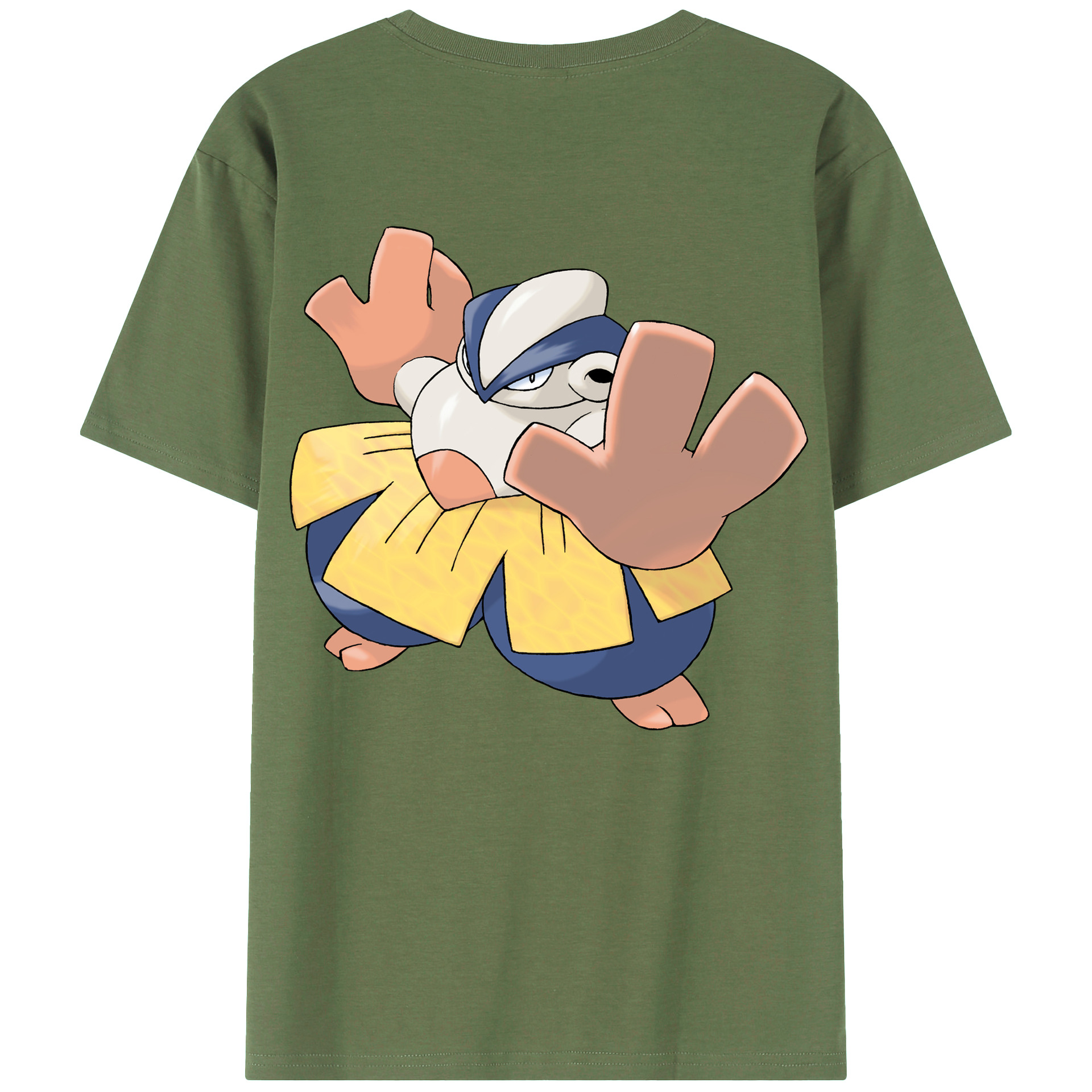 （画像用） ポケットモンスター Pokémon 綿100％ メンズ半袖Tシャツ（バックプリント） 通気性
